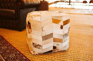 Set of 3 Assorted Ottomans