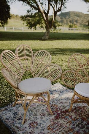 Natural Cane Petal Chair