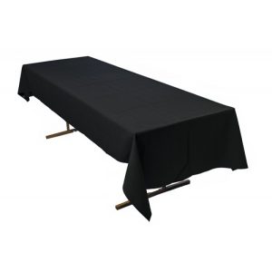 Tablecloth to suit 1.8m & 2.4m Trestle - Black (275cm x 140cm)