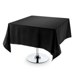 Tablecloth to suit 90cm Square - Black  (140cm x 140cm)