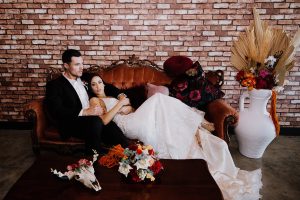Vintage Lounge Setting - Rose