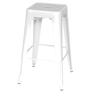 Bar Stool - White Tolix